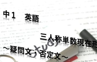 中１ 一般動詞の過去形 否定文 疑問文 愛知県 私塾nabi